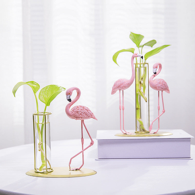 Room Decoration Girls Bedroom Flamingo Hydroponic Decoration - sumet.shop