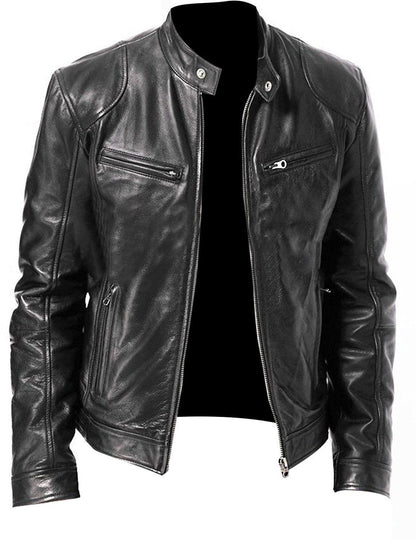 Leather Jacket Slim Leather Jacket