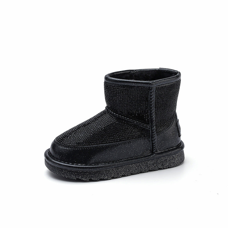 children's mid-boots New plus velvet fashion children's mid-boots