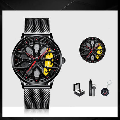 Wheel Men's Watch Skeleton Forged Caliper AMG488 Wheel Men's Watch