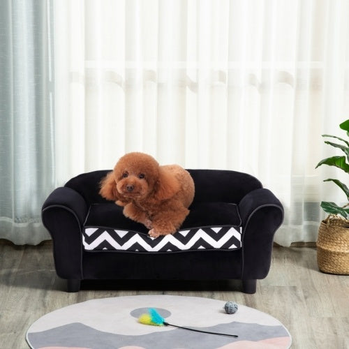 Paw Hut Dog Sofa Bed For XS-Sized Dogs, Cat Sofa With Soft Cushion,