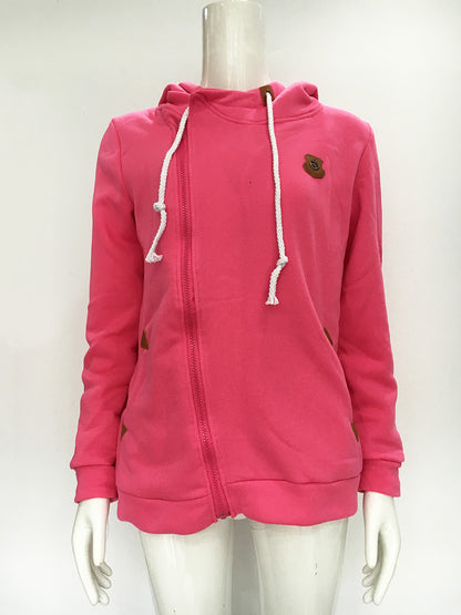 Sweatshirt Jacket Sweatshirt Cardigan Side Zip Hooded Sweatshirt Jacket