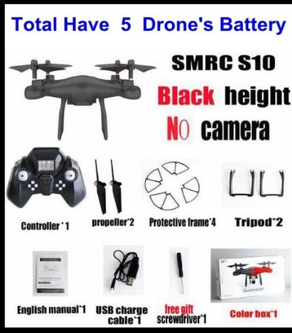 Drone Helicopter UAV  Sales Promotion WiFi 2MP Camera With S10 SMRC FPV Quadcopter Drone Helicopter UAV Micro Remote Control Toy RACER KIT Aircraft