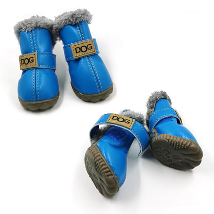 Dog Snow Boots Thick Snow Boots Keep Warm Teddy Autumn And Winter VIP Shoes