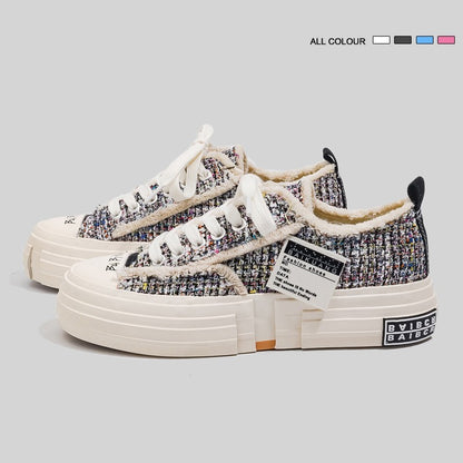 Colorful Shoes Casual Women's Multi-color Mosaic Colorful Shoes