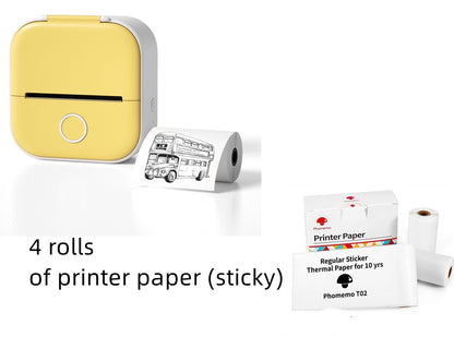 Portable Mini Thermal Label Printer Home Photo Printer Bluetooth-compatible Mini