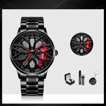 Wheel Men's Watch Skeleton Forged Caliper AMG488 Wheel Men's Watch