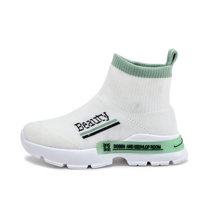 Children's Sneakers Flying Woven Breathable Mesh Sneakers
