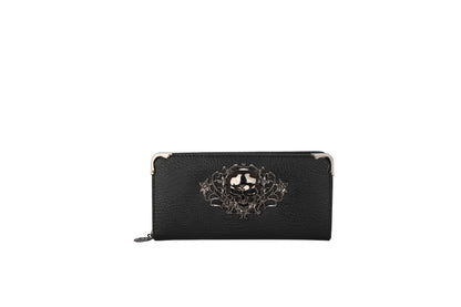 Women's Fashion Skull Long Wallet With Multiple Card Slots