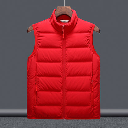 Thickened Down Jacket Stand-Up Collar Lightweight Couples Vest Outerwear