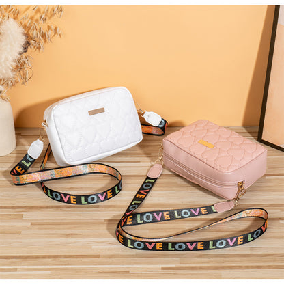 Casual Bag Heart-shaped Embroidered Bag