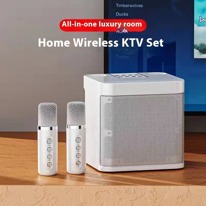 Wireless Microphone Audio Home Karaoke Speaker 203 Bluetooth Speaker Wireless Microphone Audio