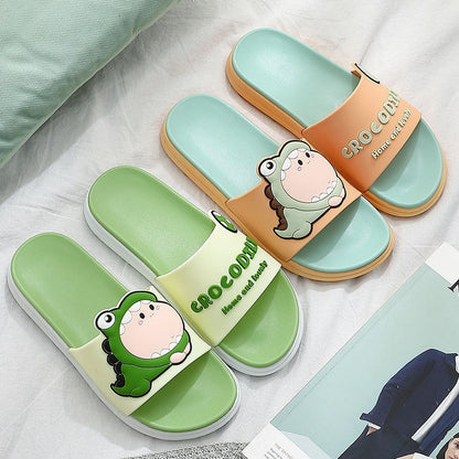 Dinosaur Slippers Cute Cartoon Fashionable Household Dinosaur Slippers