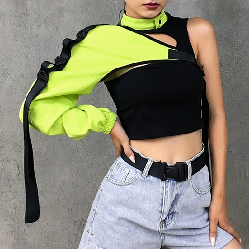Reflective schoolbag buckle T-shirt