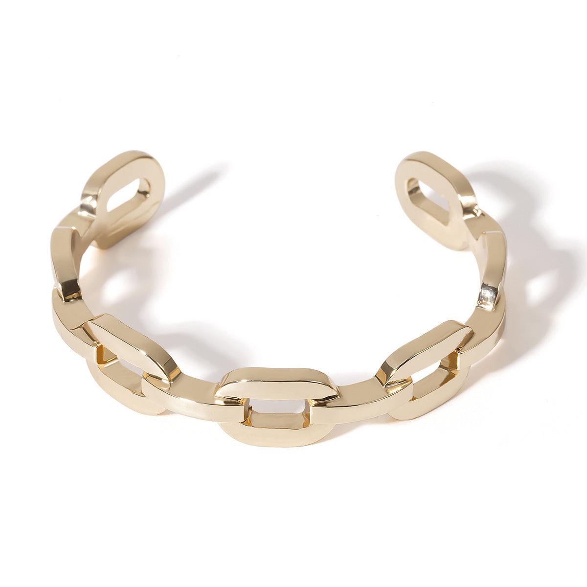 Geometric metal opening bracelet bracelet