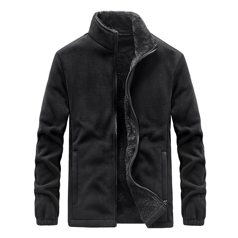 Warm Jacket Polar Fleece Warm Sweatshirt Jacket Jacket Thicken Plus Fleece Men's Jacket