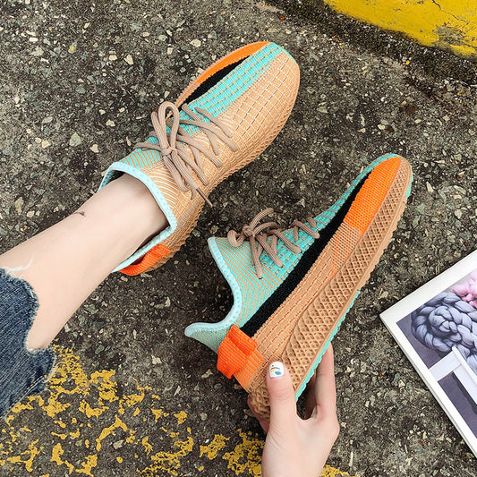 Women's casual Sneaker running flying woven coconut shoes