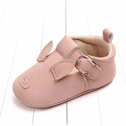 Spring and autumn cartoon animal baby shoes matte leather non-slip soft bottom baby shoes wholesale 0884