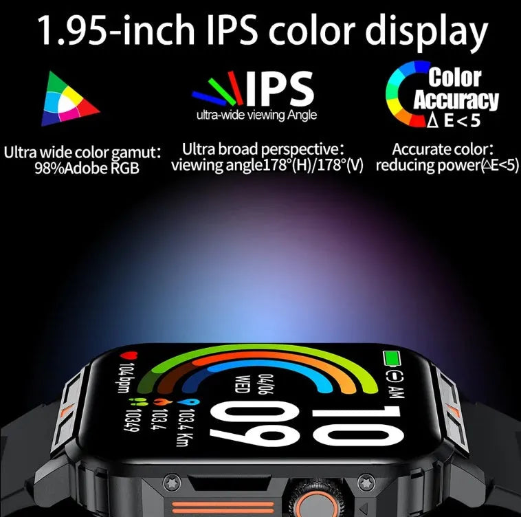 L81 Outdoor Sports Smartwatch Answer Call Big Battery Fitness Tracker Waterproof Smartwatch Men For IOS Android