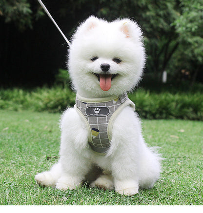 Dog Harness  Breathable Mesh Small Dog Harness and Leash