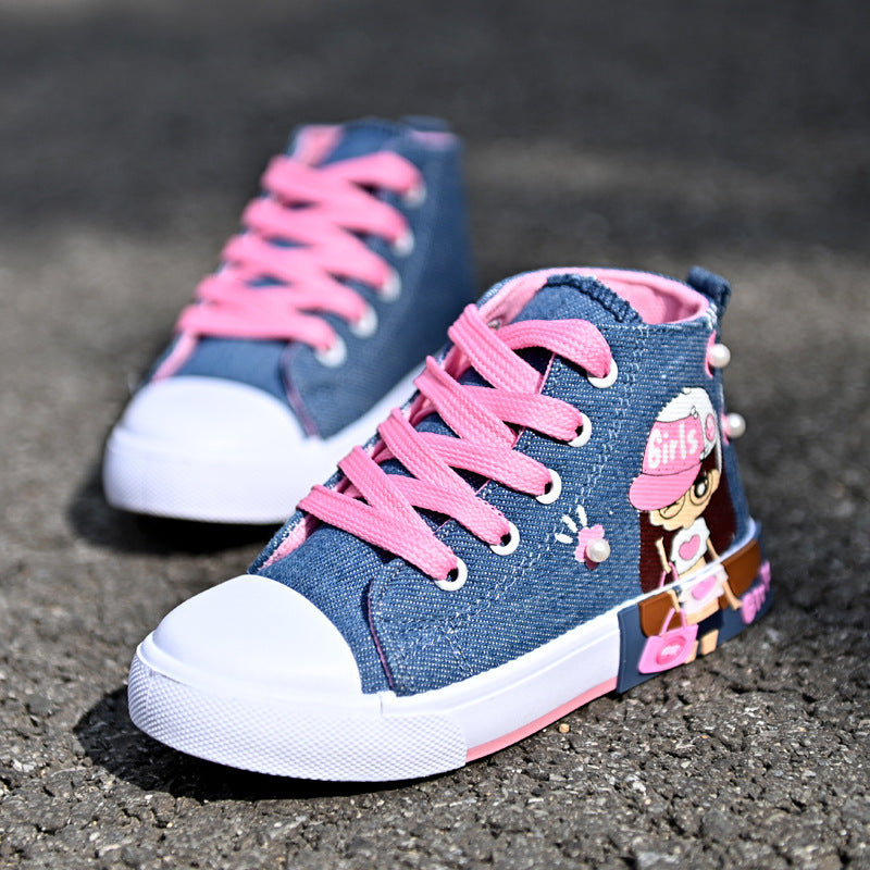 Children's Shoes Canvas Girls' Sneakers