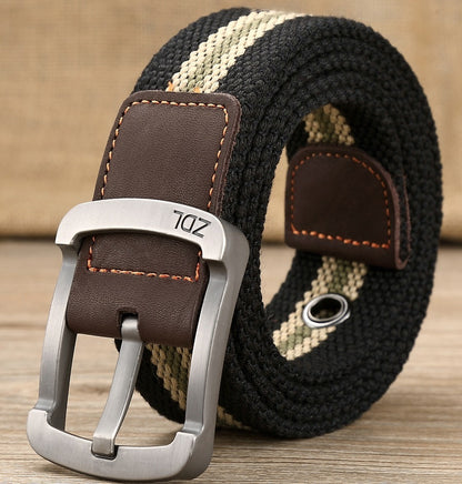 Canvas belt men's and women's pin buckle belt - sumet.shop