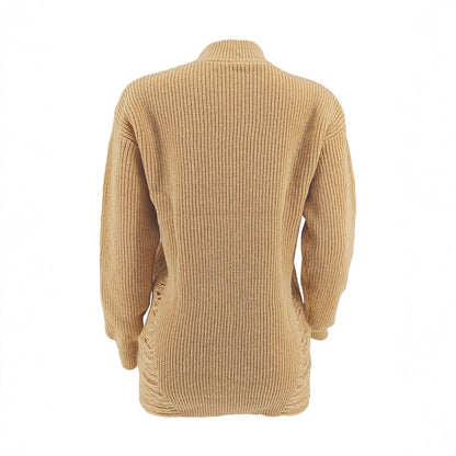 Fashion Sexy Cutout Slim Fit Long Pullover Sweater