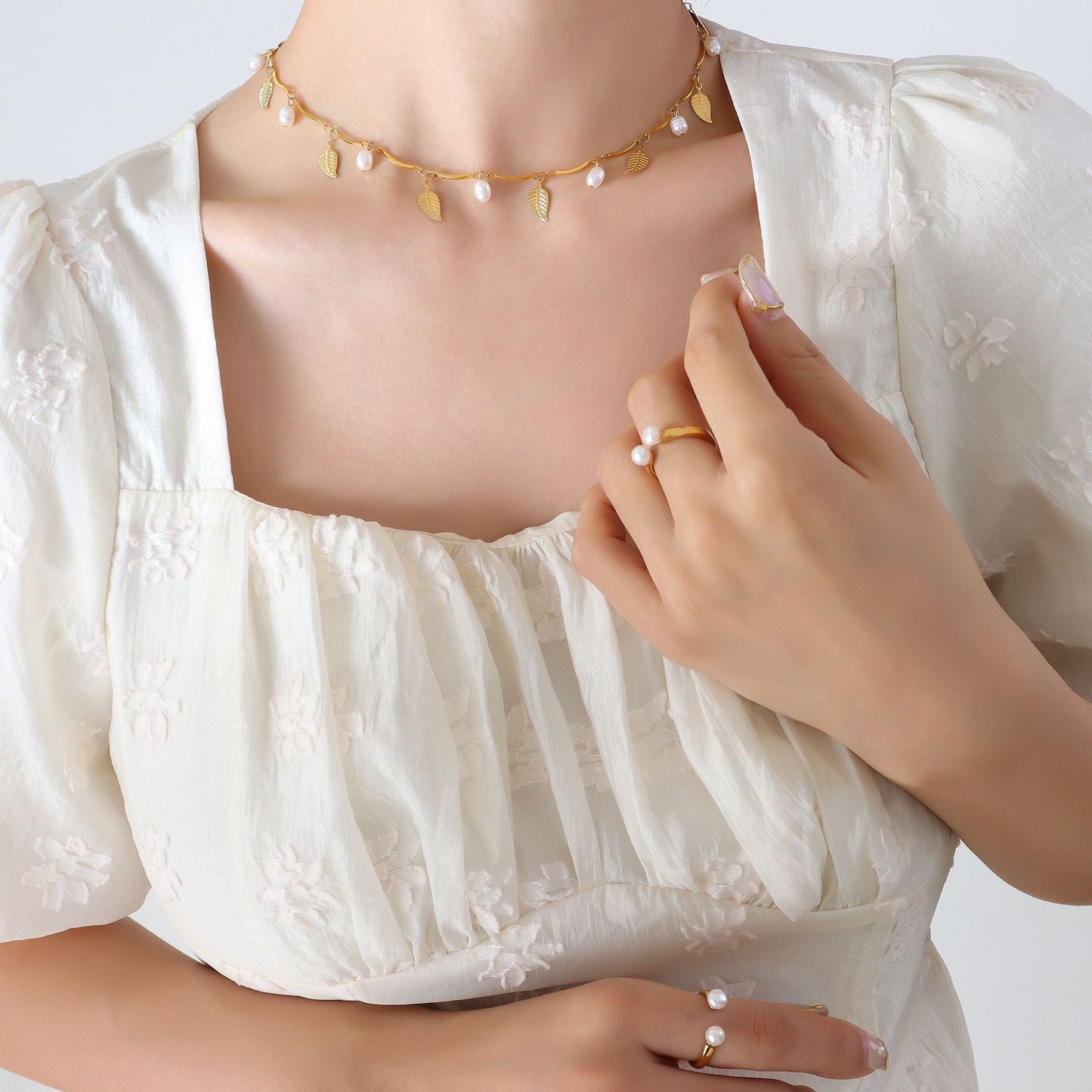 Pearl Tassel Necklace Fashion Multi-element 18K Gold Plating