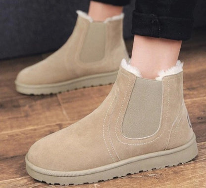 padded snow boots Men's warm mid-tube casual padded snow boots