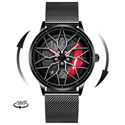 Wheel Men's Watch Skeleton Forged Caliper AMG488 Wheel Men's Watch