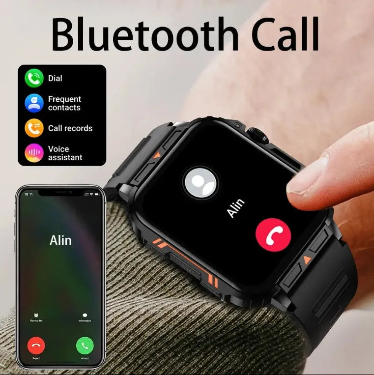 L81 Outdoor Sports Smartwatch Answer Call Big Battery Fitness Tracker Waterproof Smartwatch Men For IOS Android