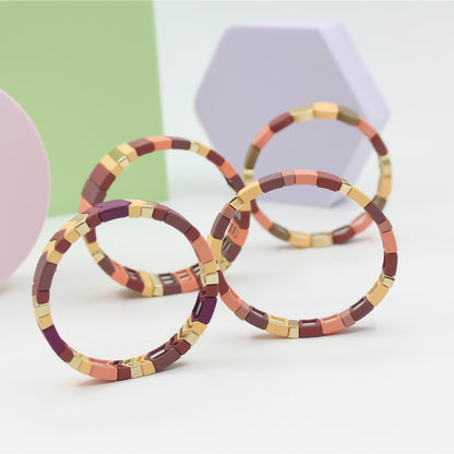 Enamel Bracelet Cool Tone Matte Rubber Lacquer - sumet.shop