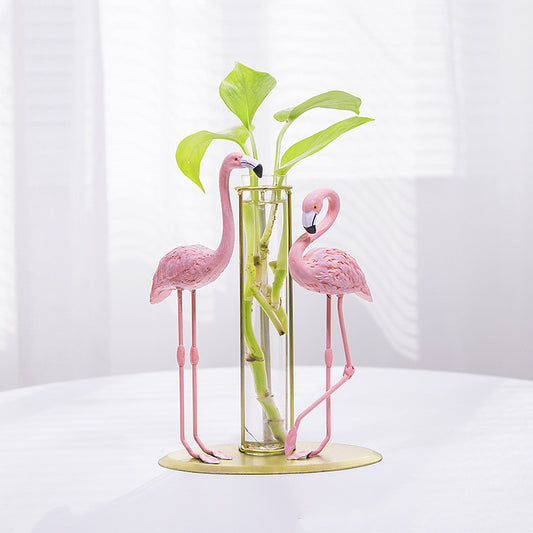 Room Decoration Girls Bedroom Flamingo Hydroponic Decoration - sumet.shop