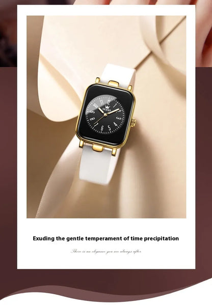 Band Quartz Watch For Women Simple Trendy Silicone Band Quartz Watch For Women
