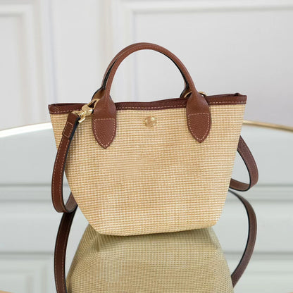 Shoulder Messenger Bag Women's New Style Straw Woven Shoulder Messenger Bag