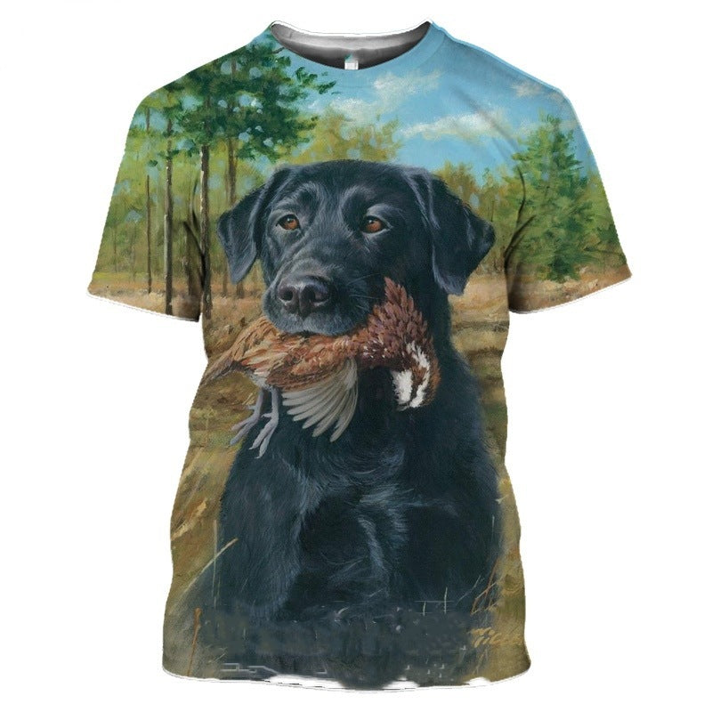 Round Neck Top Men's Digital Printing Round Neck Top