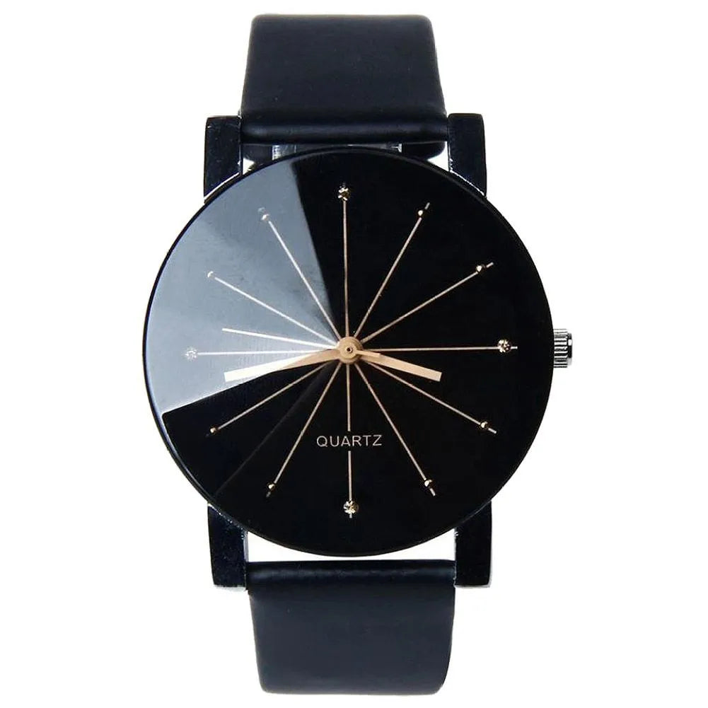 belt watch  Couple convex meridian belt watch casual men and women children table electronic watch