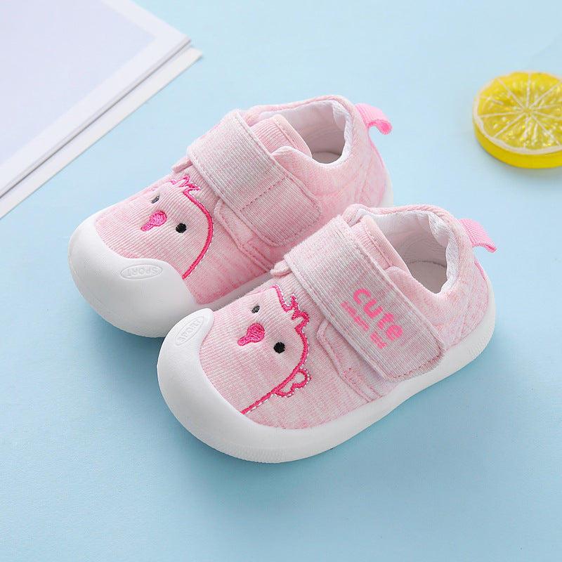 Children's indoor shoes antiskid girl's canvas shoes