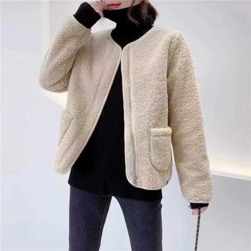 Springautumn New Round Neck Short Long Sleeve Top