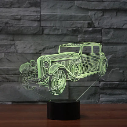 3D small table lamp Colorful touch 3D small table lamp