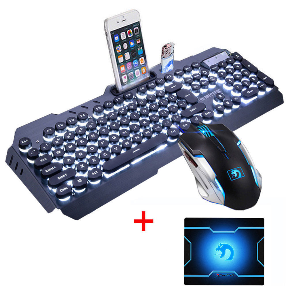 Keyboard And Mouse Headset Computer Notebook Eat Chicken Keyboard And Mouse Headset