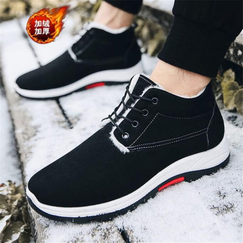 Casual British Boots rubber wear-resistant cotton shoes