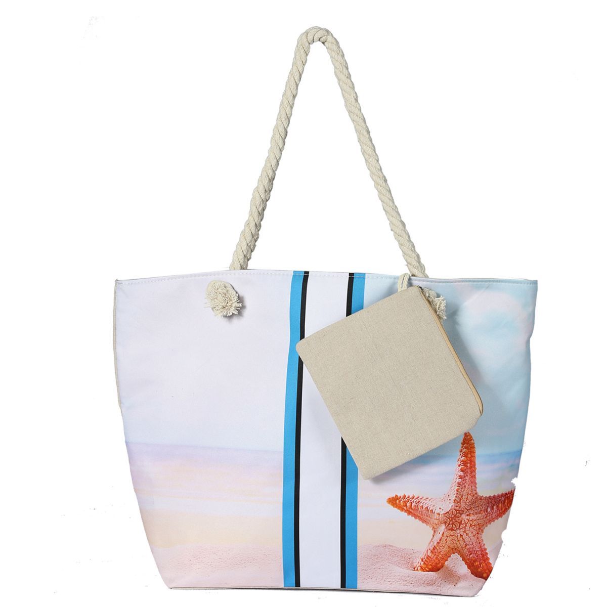 Beach Waterproof Bags Canvas Beach Tote Bag For Women.