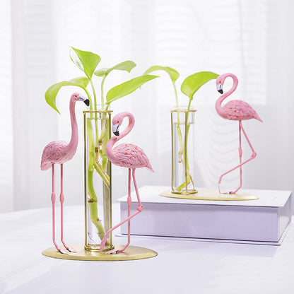 Room Decoration Girls Bedroom Flamingo Hydroponic Decoration - sumet.shop