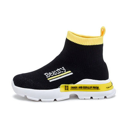 Children's Sneakers Flying Woven Breathable Mesh Sneakers