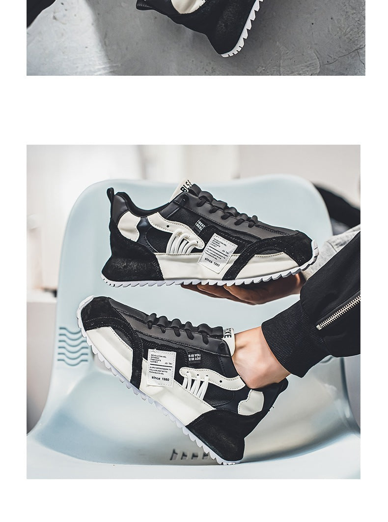 Casual Sneaker  Men's Spring New Fashion All-match Casual Sneaker Thick Bottom Height Increasing Non-slip