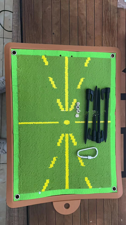 Portable Golf Training Mat For Swing Detection Batting Ball Trace Directional Detection Mat Swing Path Pads Swing Practice Pads