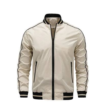 Polyester Jacket Men Baseball Uniform Loose Fashion Polyester Jacket Men