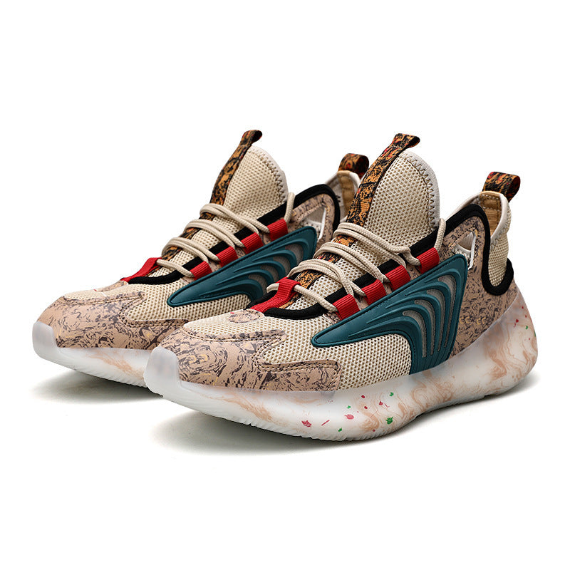 Low-top lace-up casual shoes