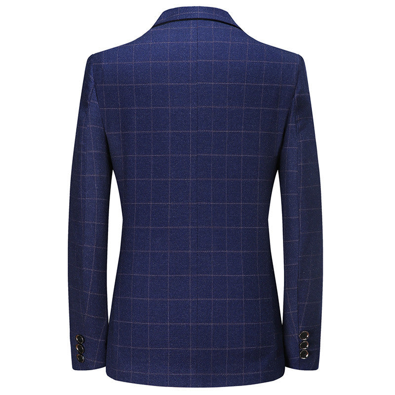 New Leisure Suits For Men Coat Plaid Fashion - sumet.shop